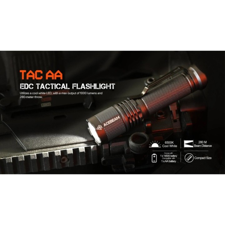 Acebeam TAC AA — lanternă EDC, 1000 lm | Elanterna