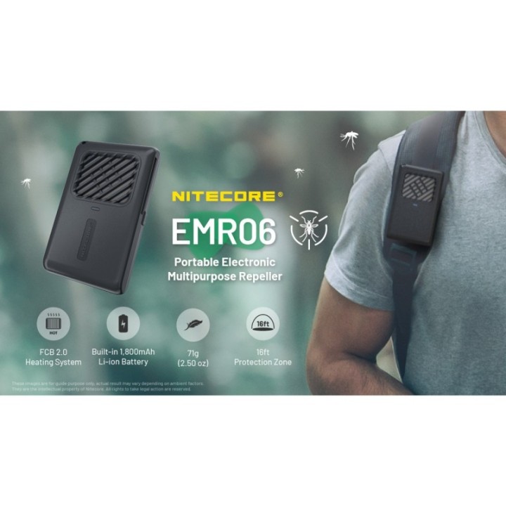 Nitecore EMR06 TAN - Dispozitiv anti-tantari | Elanterna