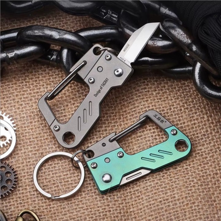 Carabinier cu briceag Sanrenmu SK055G | Elanterna