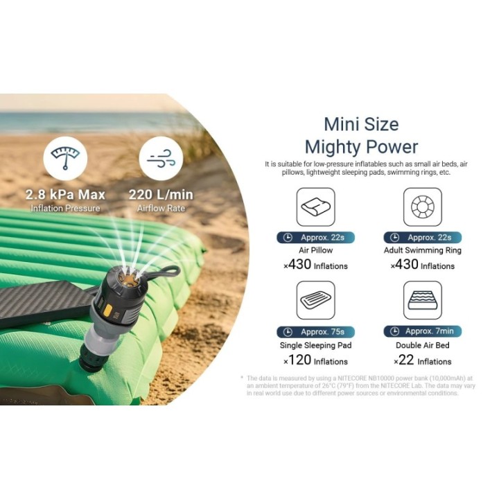 Nitecore AP01 – Pompă electrică de aer