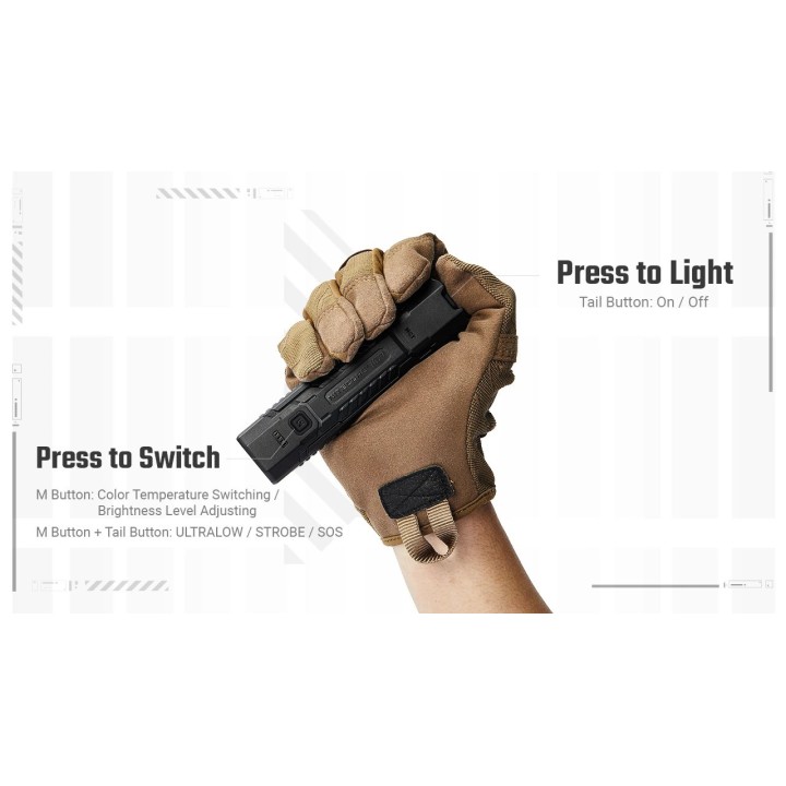 Nitecore EDC07 – Lanternă EDC cu lumină MCT