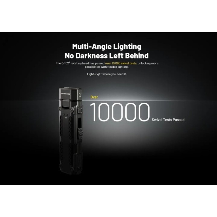 Nitecore EDC09 – Lanternă cu cap orientabil