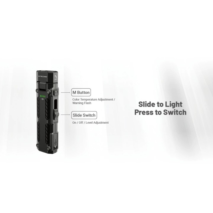 Nitecore EDC09 – Lanternă cu cap orientabil