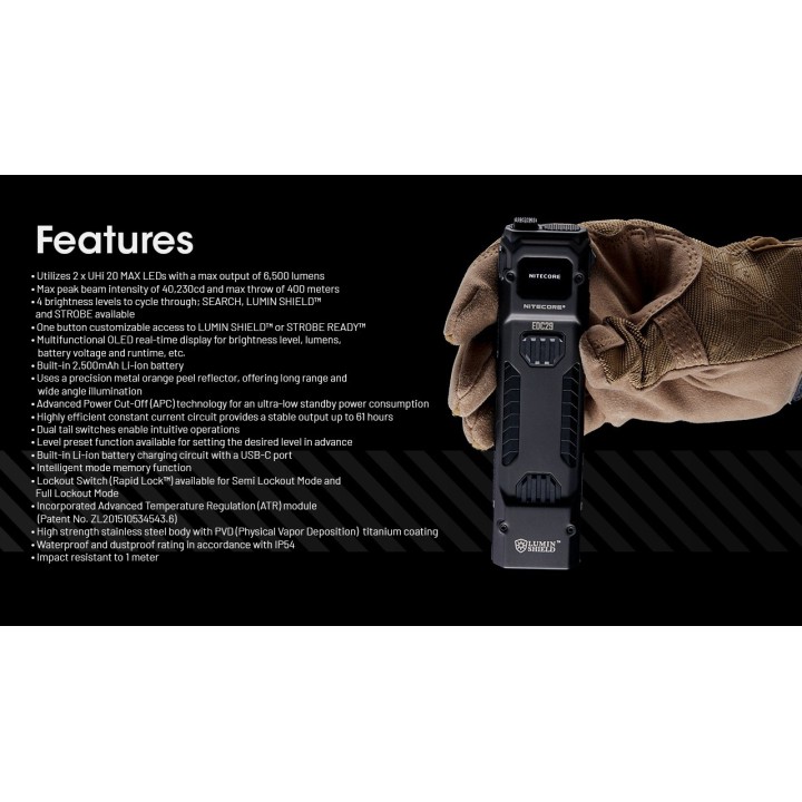 Nitecore EDC29 – Lanternă EDC LUMINBLADE