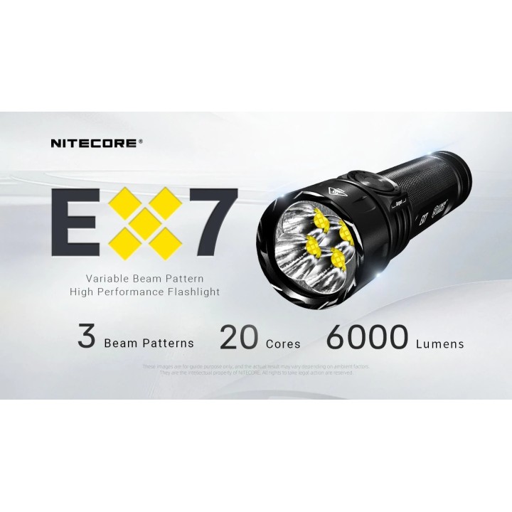 Nitecore EX7 – Lanternă reîncărcabilă de mână