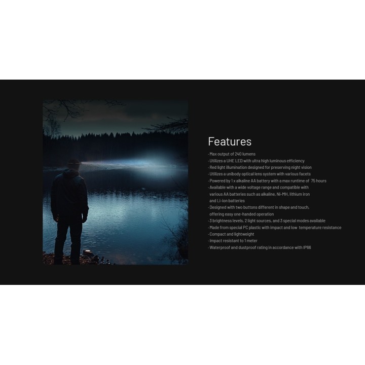 Nitecore HA11 UHE – Lanternă frontală ușoară