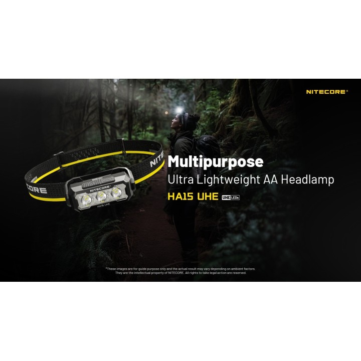 Nitecore HA15 UHE – Lanternă frontală hibridă
