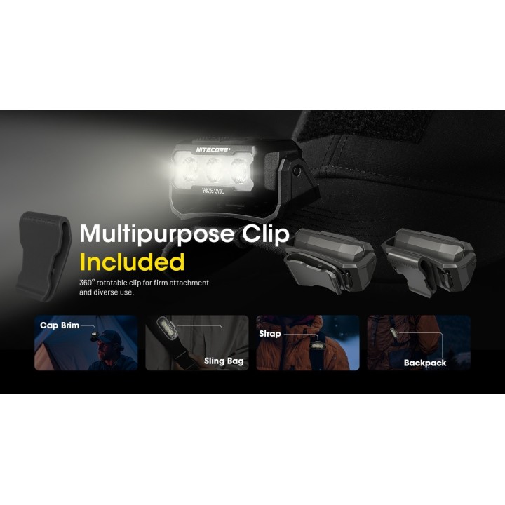 Nitecore HA15 UHE – Lanternă frontală hibridă