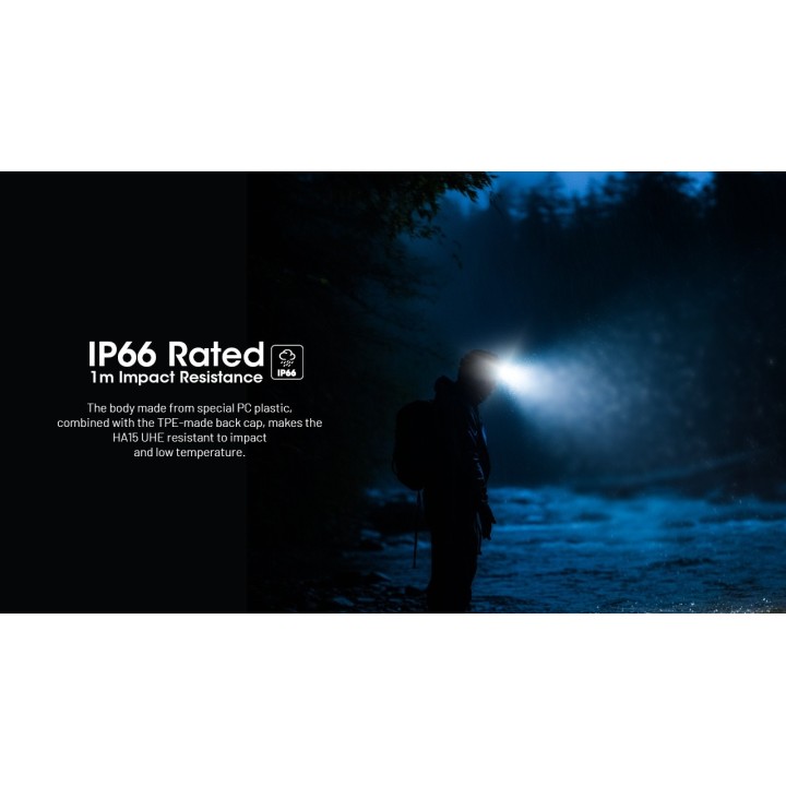 Nitecore HA15 UHE – Lanternă frontală hibridă