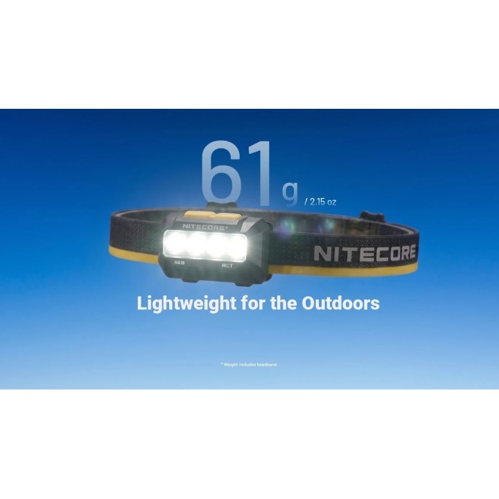 Nitecore HA19 RGB – Lanternă frontală MCT și RGB