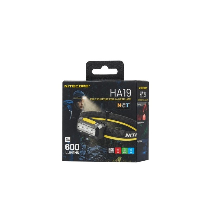 Nitecore HA19 RGB – Lanternă frontală MCT și RGB
