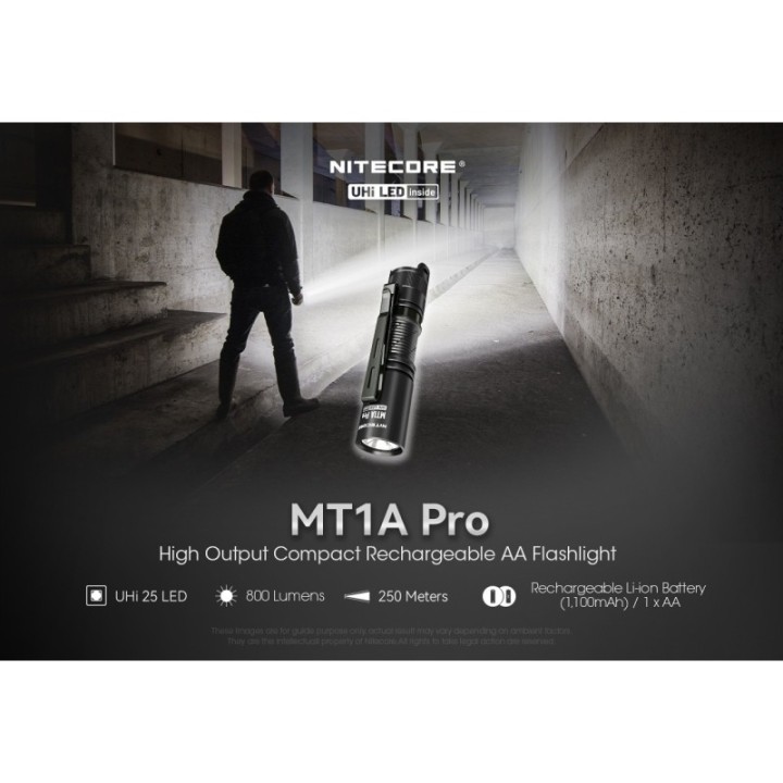 Nitecore MT1A Pro – Lanternă compactă cu alimentare hibridă