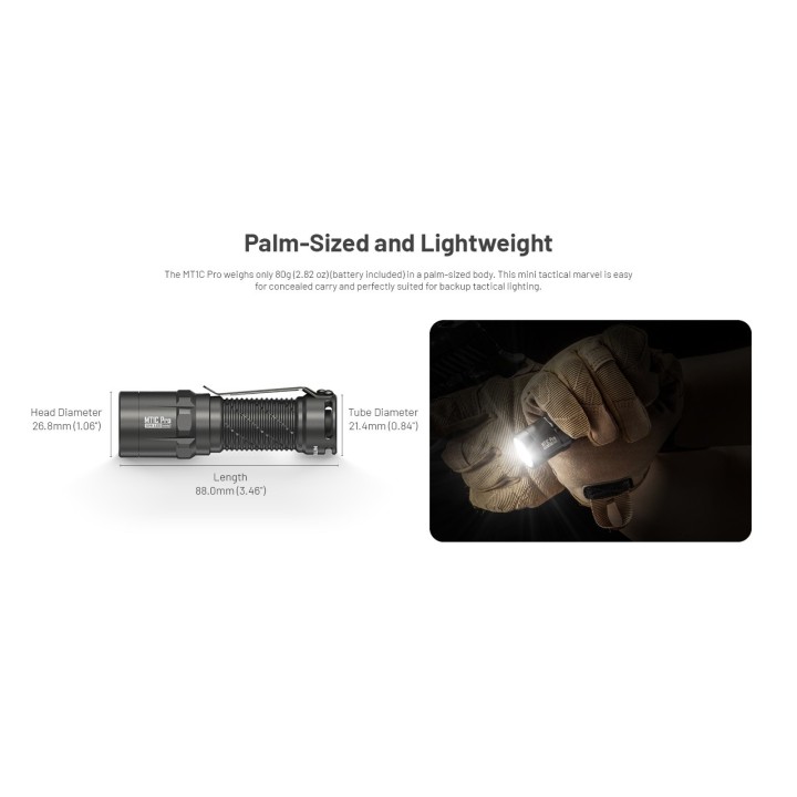 Nitecore MT1C Pro – Lanternă EDC compactă