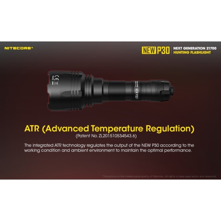 Nitecore New P30 – Lanternă de mână cu fascicul concentrat