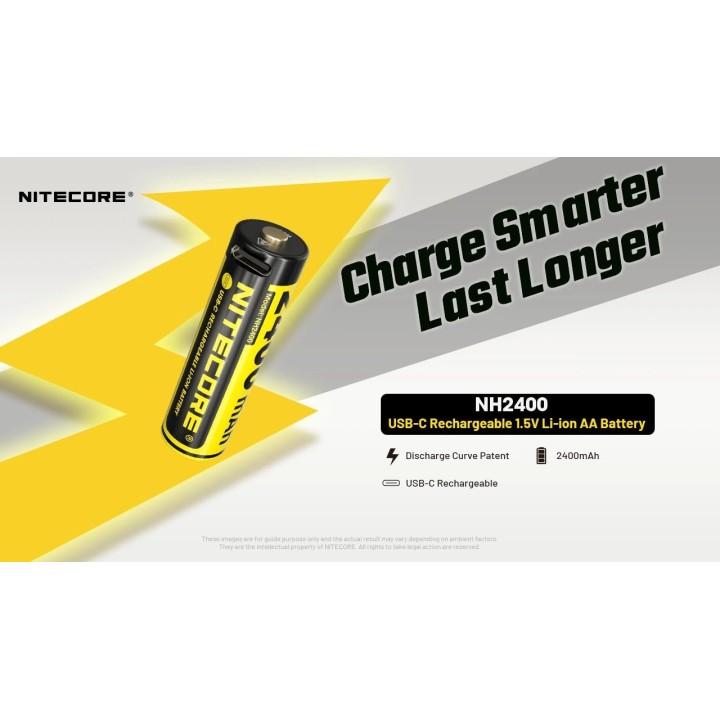 Nitecore NH2400 – Set de acumulatori AA USB-C