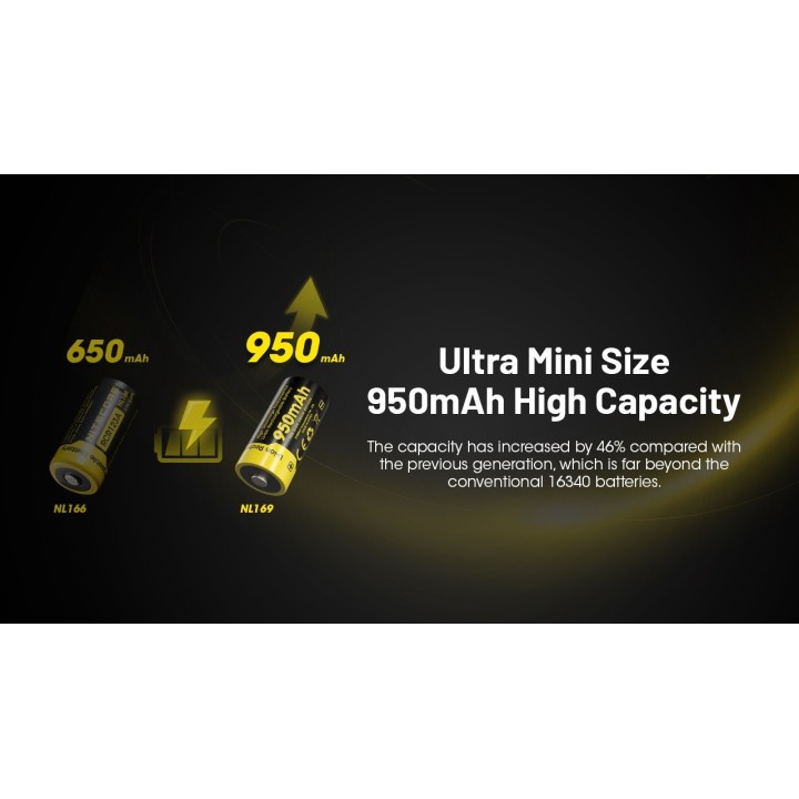 Nitecore NL169 – Acumulator RCR123A