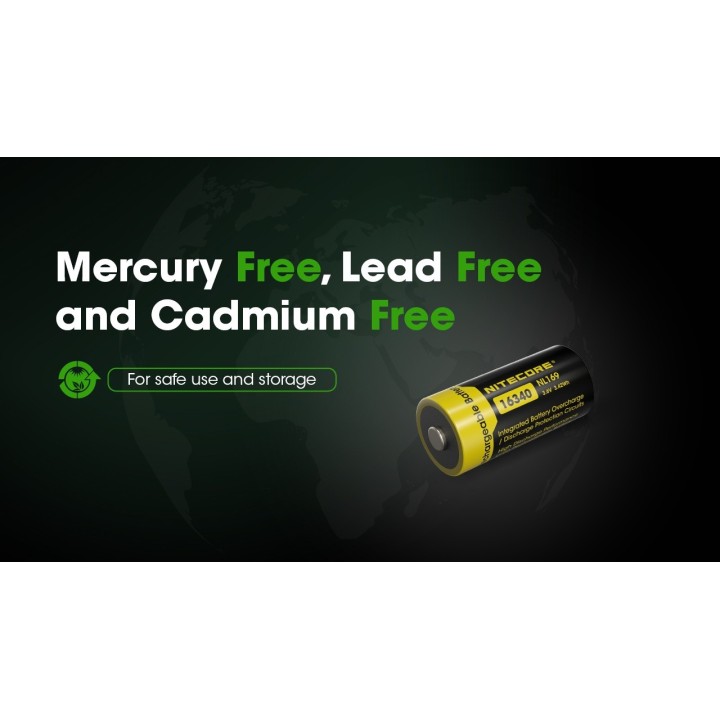Nitecore NL169 – Acumulator RCR123A