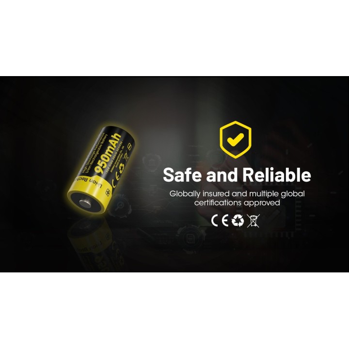 Nitecore NL169 – Acumulator RCR123A