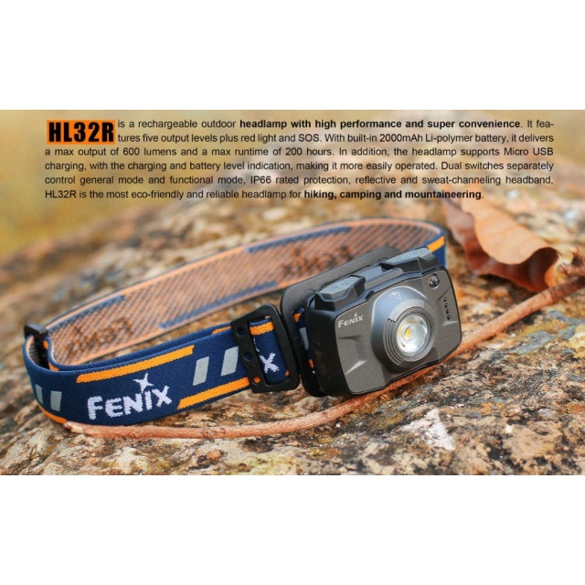 Fenix HL32R - Lanterna frontala reincarcabila Fenix - 9