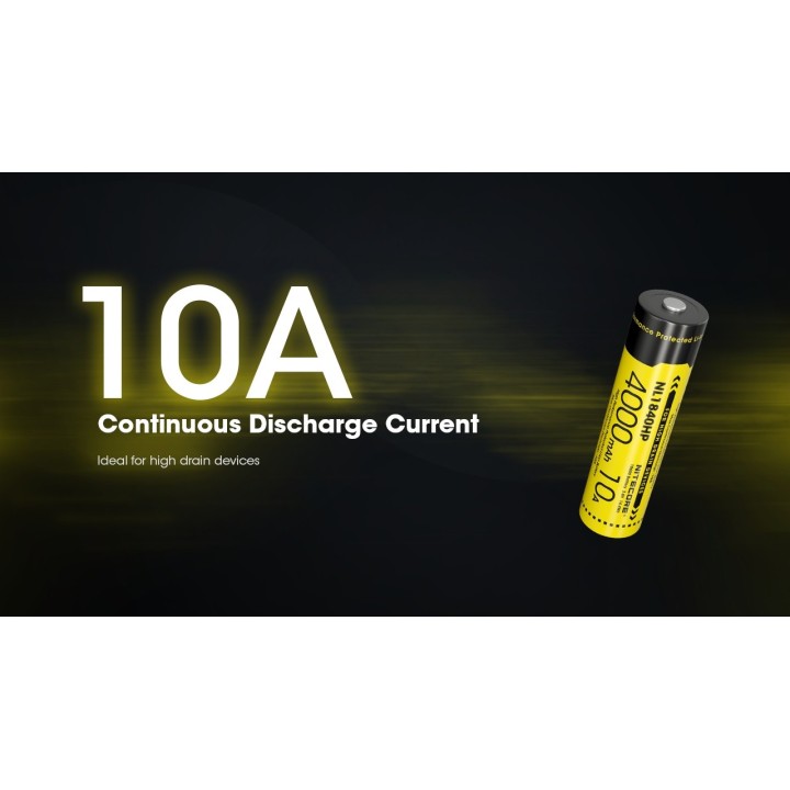 Nitecore NL1840HP – Acumulator 18650 de 4000 mAh