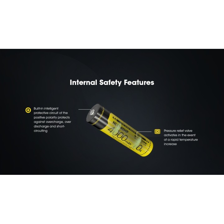 Nitecore NL1840HP – Acumulator 18650 de 4000 mAh