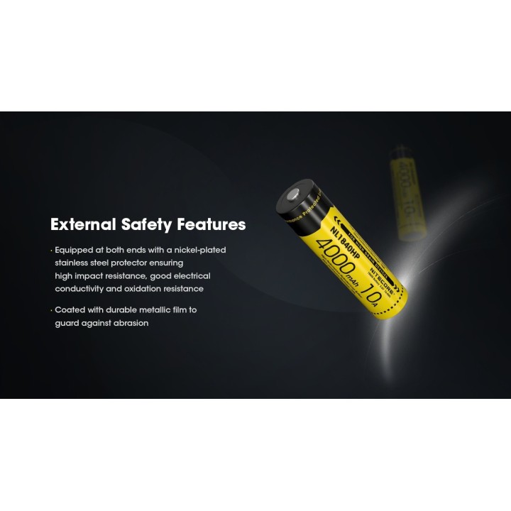 Nitecore NL1840HP – Acumulator 18650 de 4000 mAh
