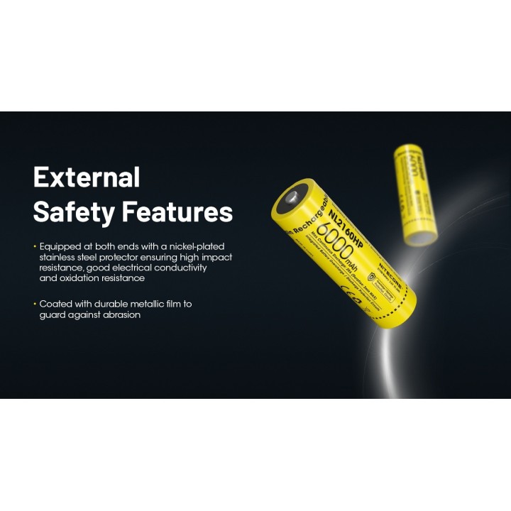 Nitecore NL2160HP – Acumulator Li-ion de 6000 mAh