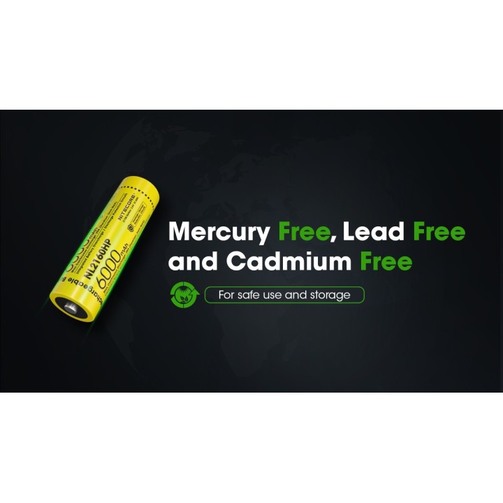 Nitecore NL2160HP – Acumulator Li-ion de 6000 mAh