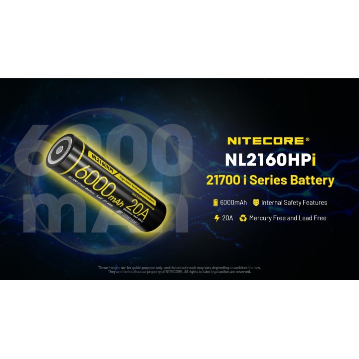 Nitecore NL2160HPi – Acumulator Li-ion de 6000 mAh