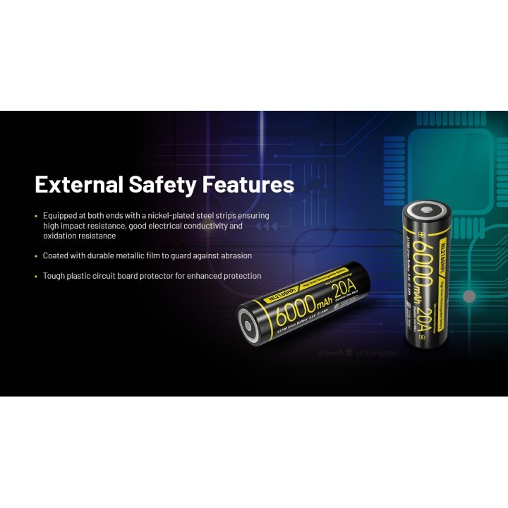 Nitecore NL2160HPi – Acumulator Li-ion de 6000 mAh