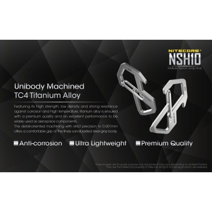 Nitecore NSH10 – Carabinieră multifuncțională din titan
