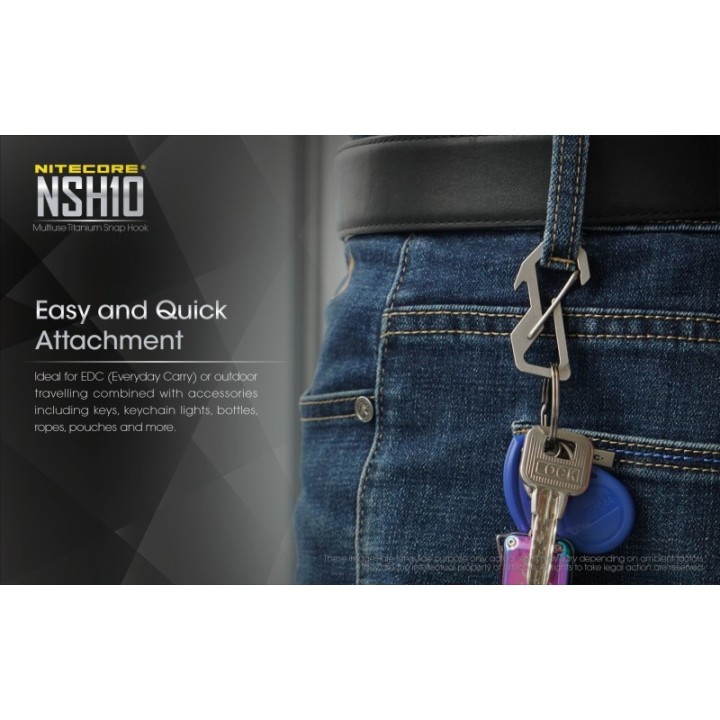 Nitecore NSH10 – Carabinieră multifuncțională din titan