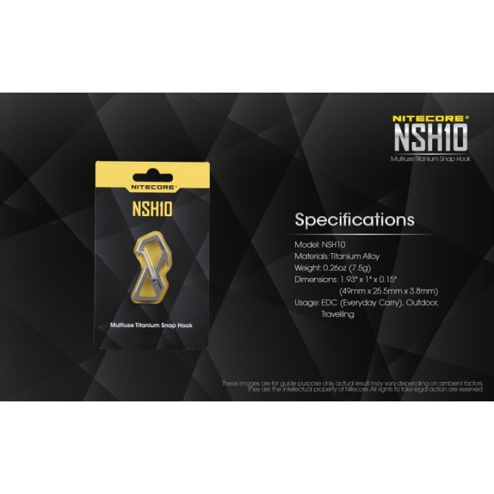 Nitecore NSH10 – Carabinieră multifuncțională din titan