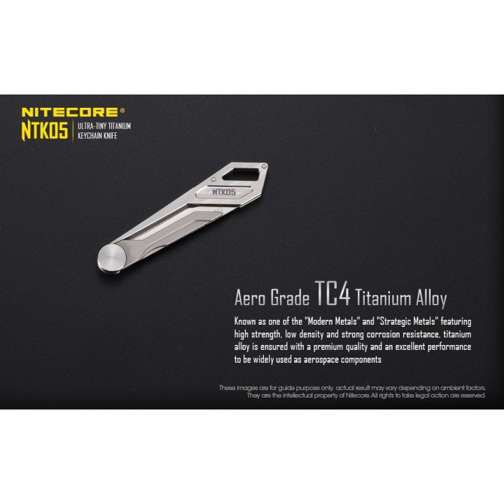 Nitecore NTK05 – Mini briceag utilitar din titan