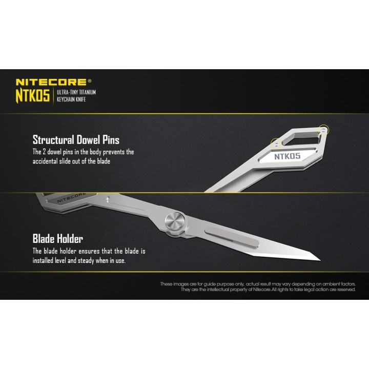 Nitecore NTK05 – Mini briceag utilitar din titan