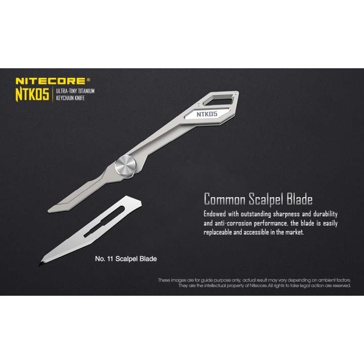 Nitecore NTK05 – Mini briceag utilitar din titan