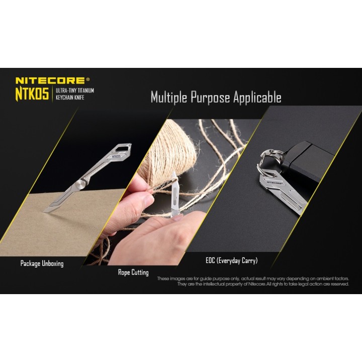 Nitecore NTK05 – Mini briceag utilitar din titan