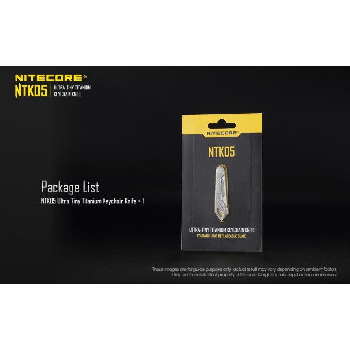 Nitecore NTK05 – Mini briceag utilitar din titan