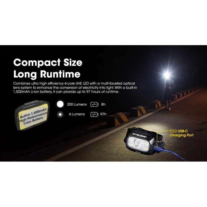Nitecore NU30 – Lanternă frontală UHE reîncărcabilă