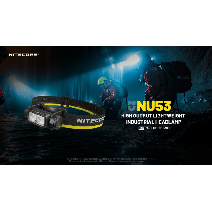 Nitecore NU53 – Lanternă frontală cu acumulator integrat
