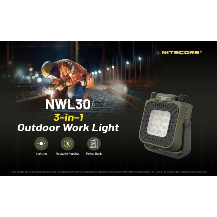 Nitecore NWL30 – Lampă de lucru 3 în 1