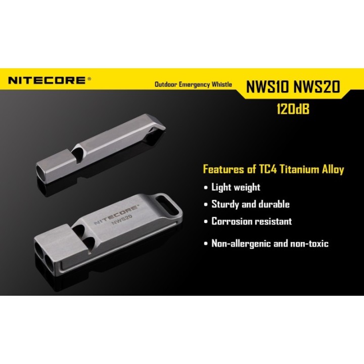 Nitecore NWS10 – Fluier din titan