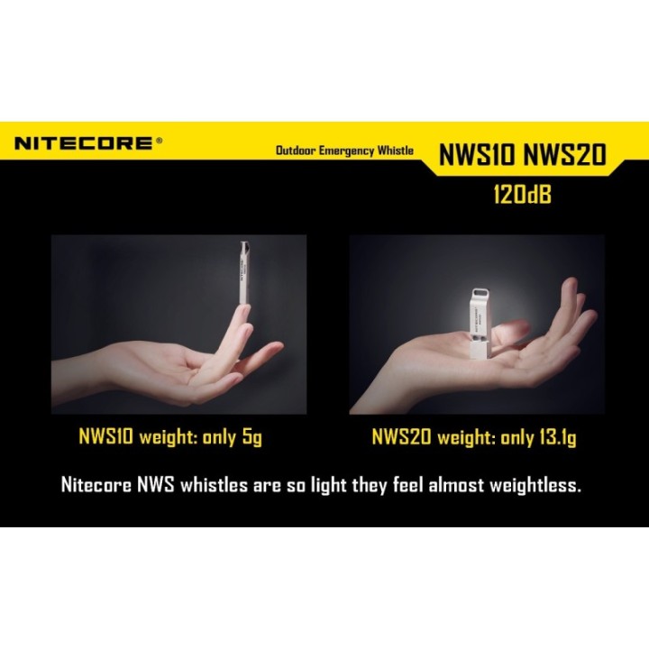 Nitecore NWS10 – Fluier din titan