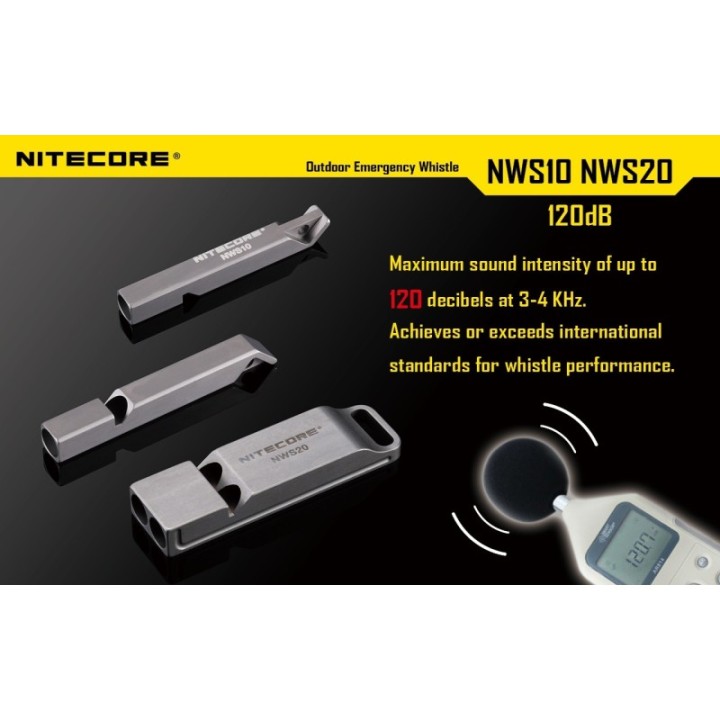 Nitecore NWS10 – Fluier din titan