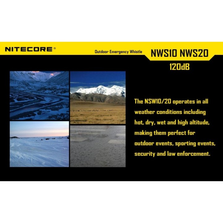 Nitecore NWS10 – Fluier din titan