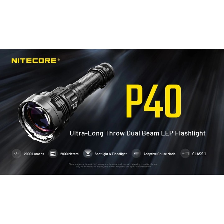 Nitecore P40 – Lanternă LEP cu rază lungă
