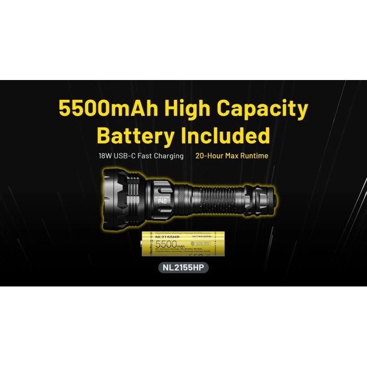 Nitecore P40 – Lanternă LEP cu rază lungă
