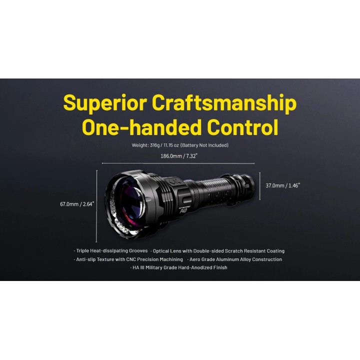 Nitecore P40 – Lanternă LEP cu rază lungă