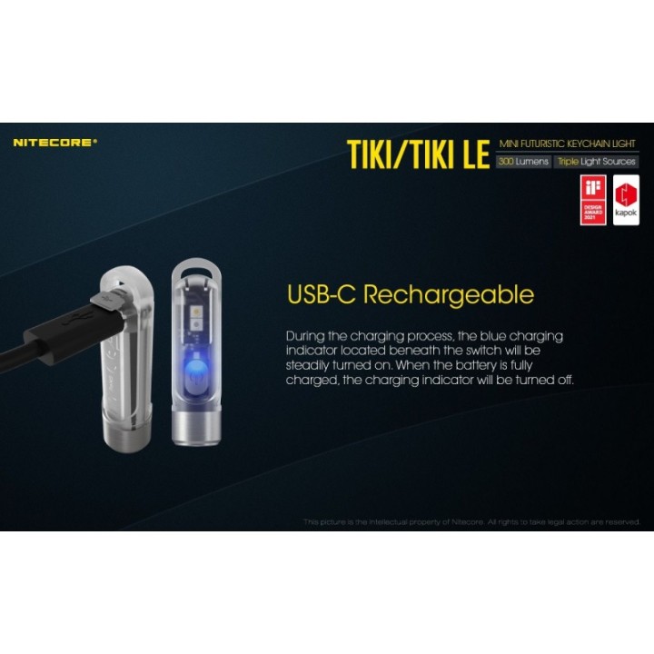 Nitecore TIKI – Lanternă breloc reîncărcabilă