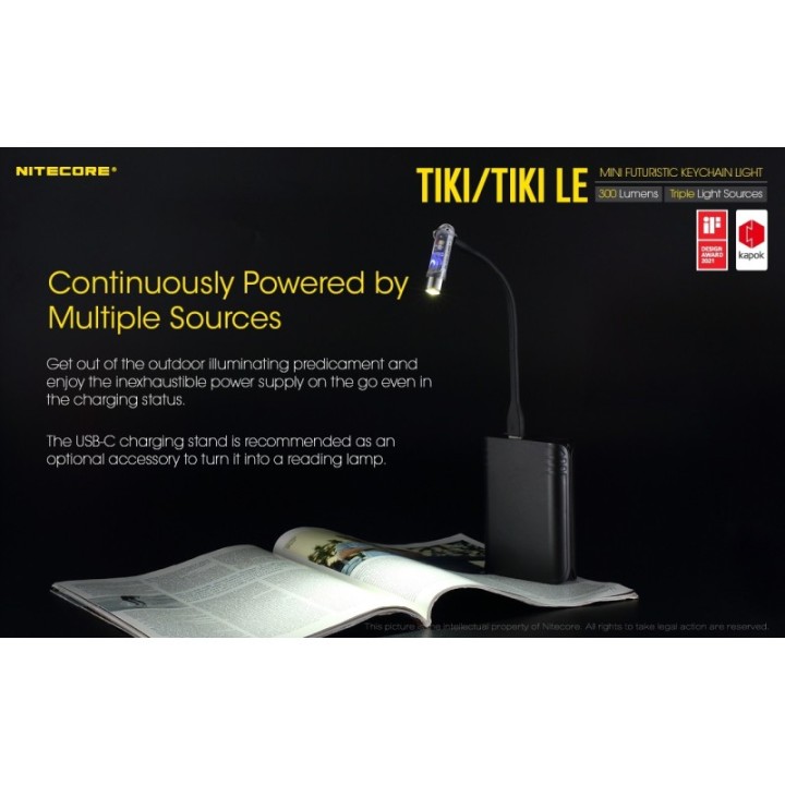Nitecore TIKI – Lanternă breloc reîncărcabilă